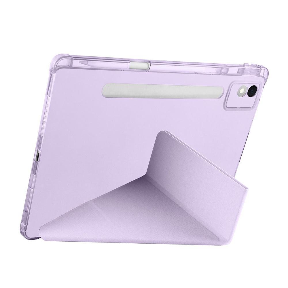 Lenovo Idea Tab Pro 12.7 TB-373FU Kılıf Zore Tri Folding Kalem Bölmeli Standlı Kılıf