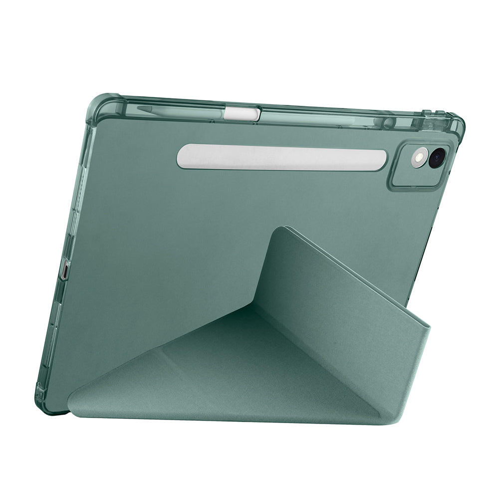Lenovo Idea Tab Pro 12.7 TB-373FU Kılıf Zore Tri Folding Kalem Bölmeli Standlı Kılıf