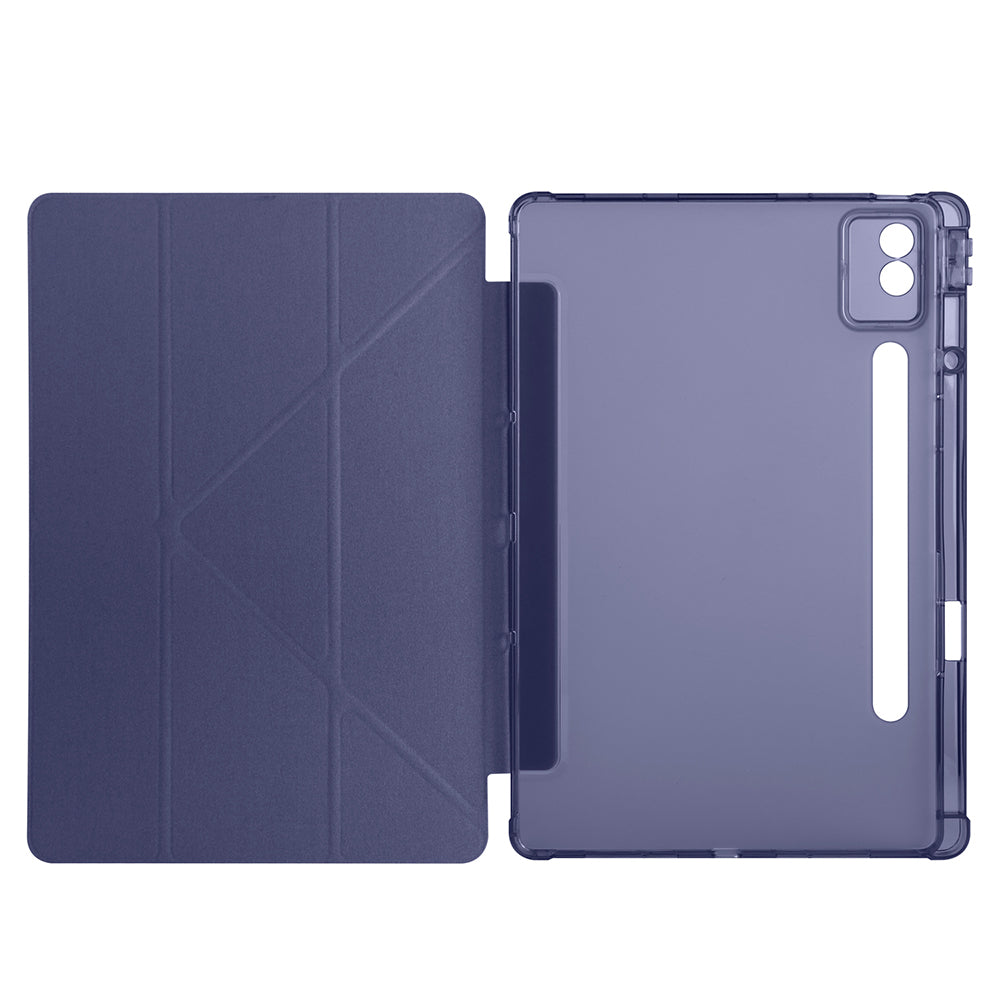 Lenovo Idea Tab Pro 12.7 TB-373FU Kılıf Zore Tri Folding Kalem Bölmeli Standlı Kılıf