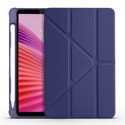 Lenovo Tab One 8.7 TB-305FU Kılıf Zore Tri Folding Kalem Bölmeli Standlı Kılıf