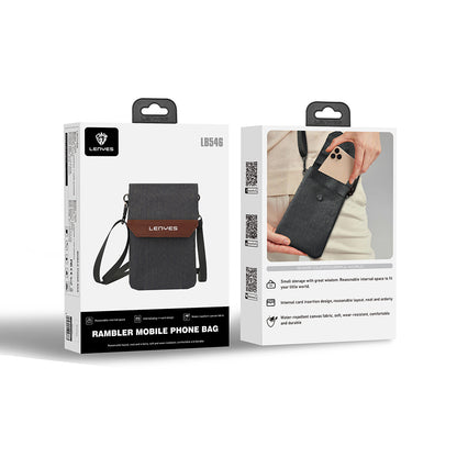 Lenyes LB546 Rambler Serisi Polyester Kumaş Su Geçirmez Mobil Aksesuar Çantası