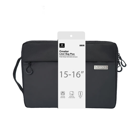 Lenyes LB576 Creator Serisi Darbe Emici Su Geçirmez Polyester Kumaş 15-16 inç Laptop Çantası