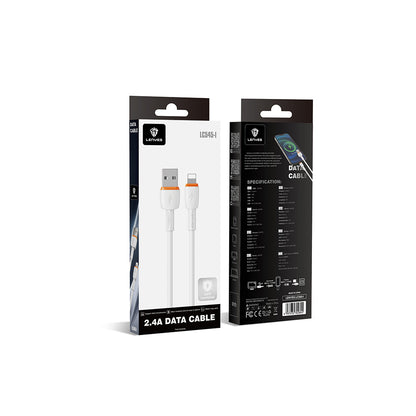 Lenyes LC545 USB to Lightning Hızlı Şarj Özellikli Data ve Şarj Kablosu 12W 1M