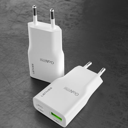 Lenyes LCH11 Serisi Type-C to Lightning GaN Teknolojili PD Hızlı Şarj Özellikli Kablolu Şarj Seti 20W