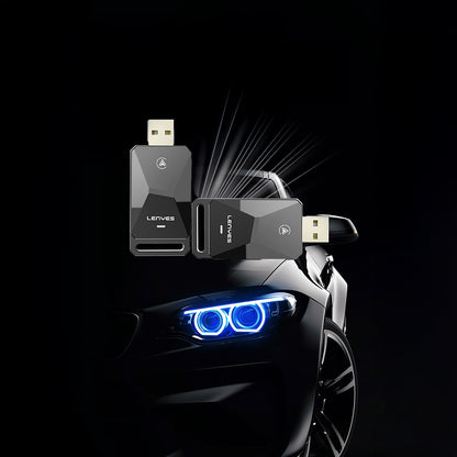 Lenyes LCP02 Android Auto Destekli CarPlay USB Bluetooth 5.0 Wireless Transmitter Adaptör
