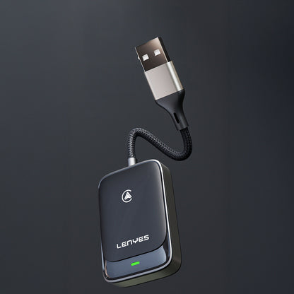 Lenyes LCP03 Android Auto Destekli CarPlay USB Bluetooth 5.0 Wireless Transmitter Adaptör
