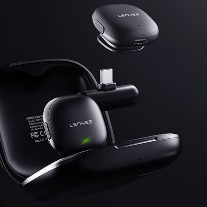 Lenyes LM210 Type-C Portlu Yapay Zeka Gürültü Önleyici Özellikli Kablosuz Yaka Mikrofonu