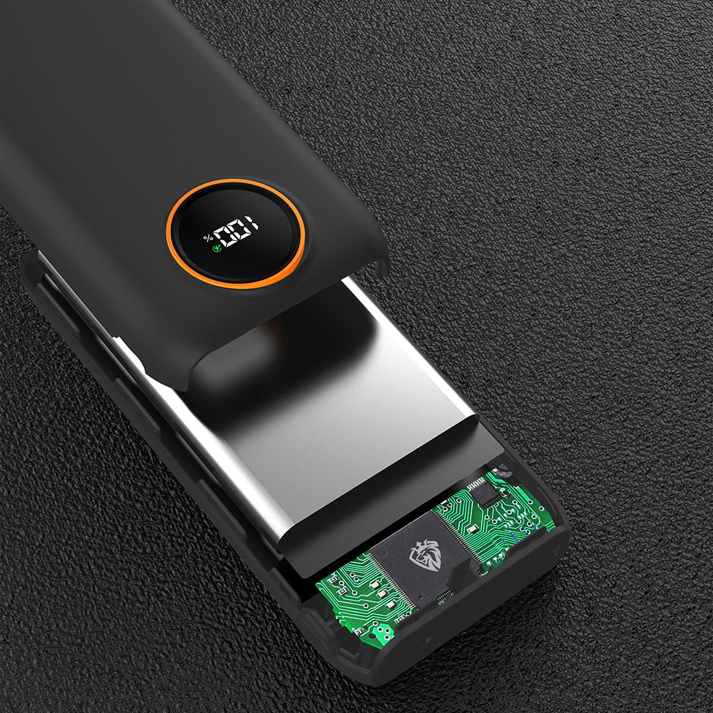 Lenyes P851L Dijital LED Göstergeli Type-C ve Lightning Kablolu Powerbank 22.5W 10000mAh