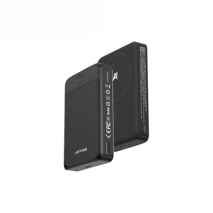 Lenyes PW1008D PD 20W LED Ekranlı Yapay Zeka Destekli Ultra İnce Wireless Powerbank 15W 10.000mAh