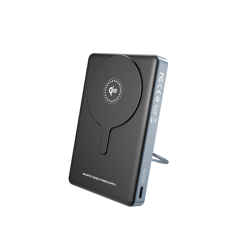Lenyes PW1013D PD 30W Dijital LED Göstergeli Qi2 Teknolojili Standlı Kablosuz Şarj Özellikli Wireless Powerbank 15W 10000mAh