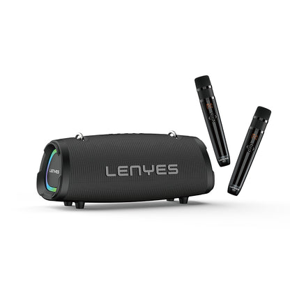 Lenyes S872 RGB Işıklı Taşınabilir Çift Mikrofonlu TWS Bluetooth Speaker Hoparlör v5.3