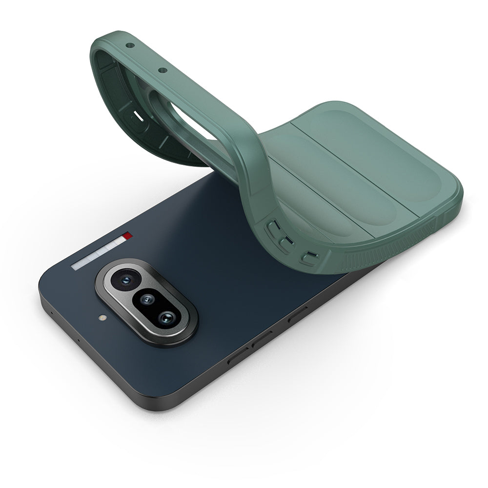 Nothing Phone 4A Kılıf Esnek TPU Oyuklu Arka Yüzey Tasarımlı Zore Etnik Silikon Kapak