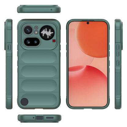 Nothing Phone 4A Pro Kılıf Esnek TPU Oyuklu Arka Yüzey Tasarımlı Zore Etnik Silikon Kapak