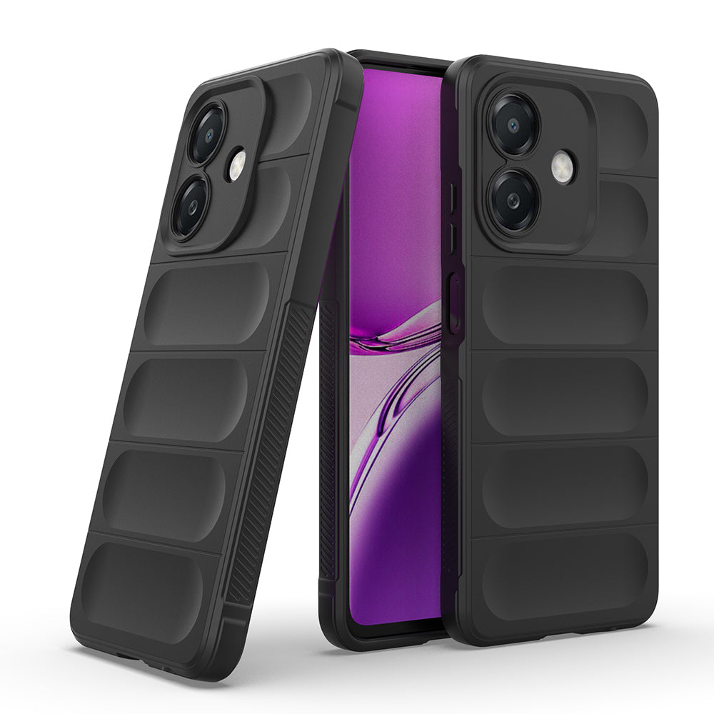 Oppo A3 Kılıf Esnek TPU Oyuklu Arka Yüzey Tasarımlı Zore Etnik Silikon Kapak