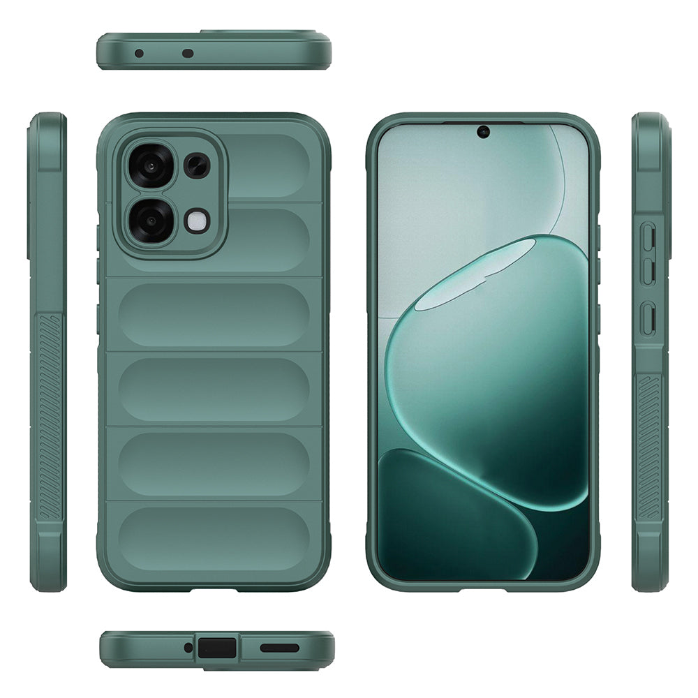 Oppo A6 Pro Kılıf Esnek TPU Oyuklu Arka Yüzey Tasarımlı Zore Etnik Silikon Kapak