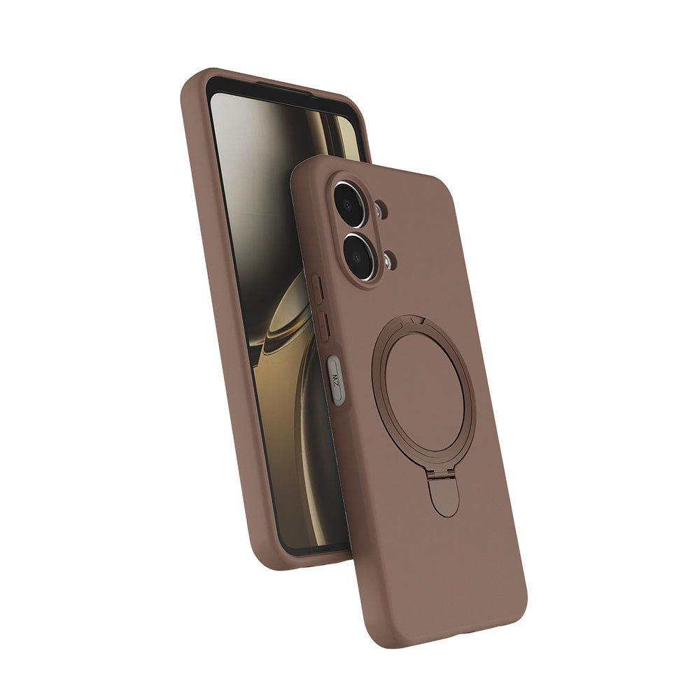 Oppo A6 Pro Kılıf M-safe Şarj Özellikli Standlı Zore Samara Kapak