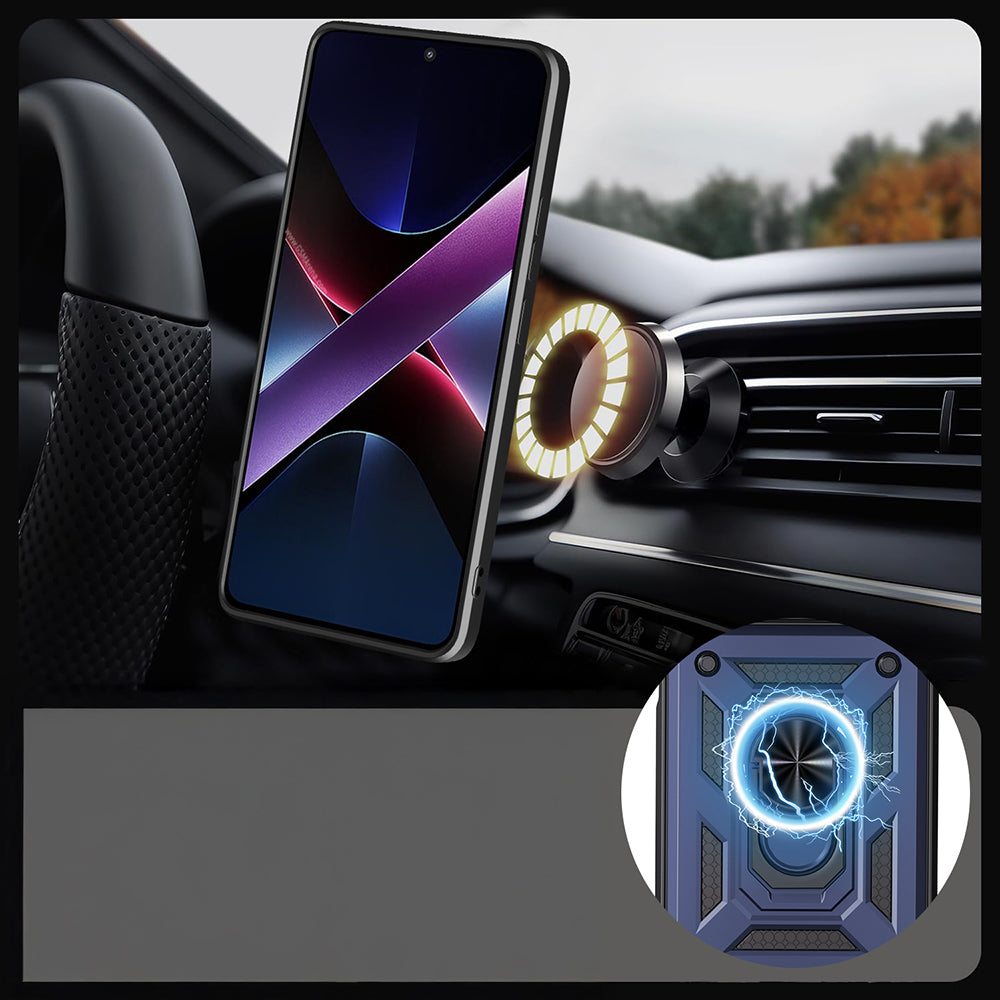 Oppo A6 Pro Kılıf Magnetik Standlı Kamera Korumalı Zore Sürgülü Vega Kapak