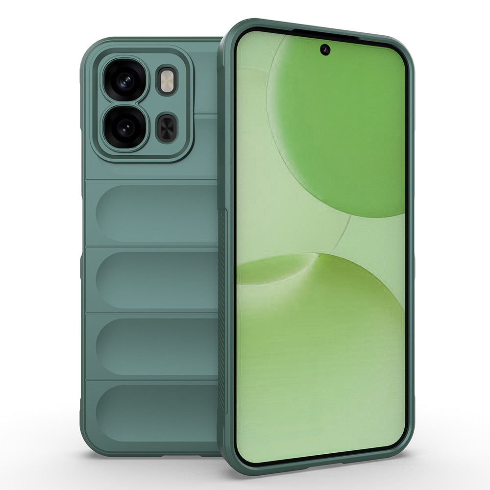 Oppo A6T Kılıf Esnek TPU Oyuklu Arka Yüzey Tasarımlı Zore Etnik Silikon Kapak