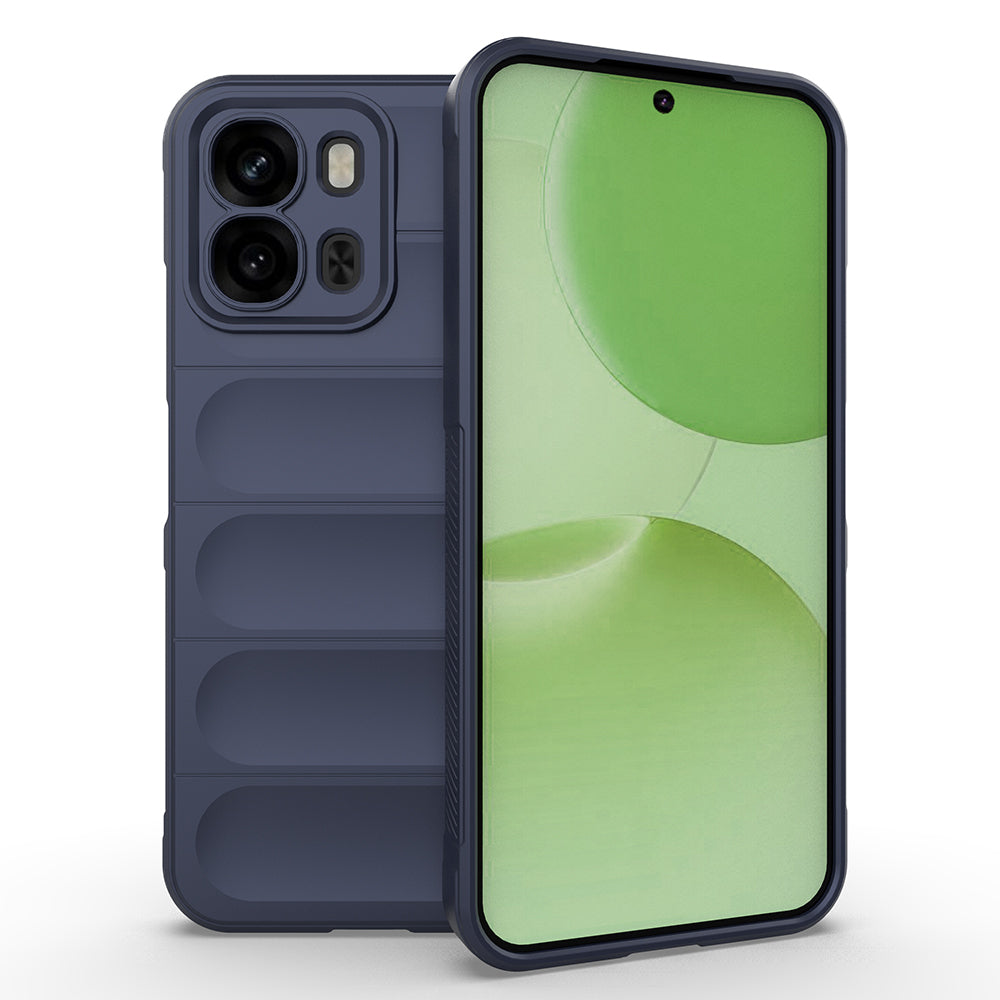 Oppo A6X Kılıf Esnek TPU Oyuklu Arka Yüzey Tasarımlı Zore Etnik Silikon Kapak
