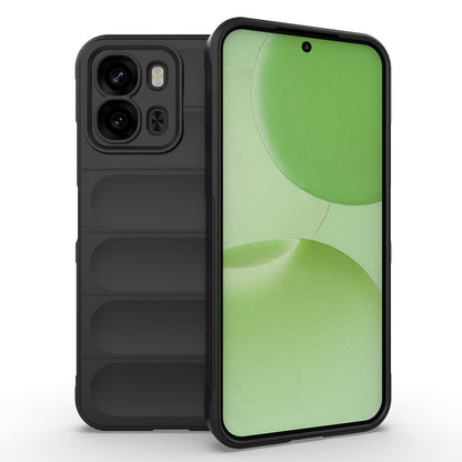 Oppo A6X Kılıf Esnek TPU Oyuklu Arka Yüzey Tasarımlı Zore Etnik Silikon Kapak