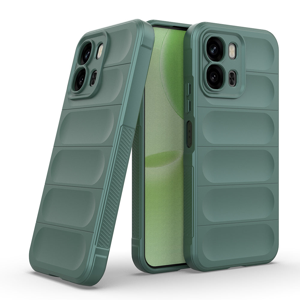 Oppo A6X Kılıf Esnek TPU Oyuklu Arka Yüzey Tasarımlı Zore Etnik Silikon Kapak