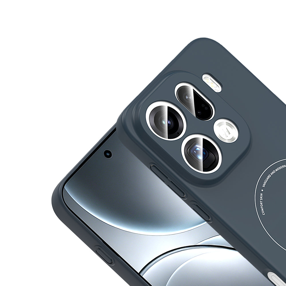 Oppo Find X9 Pro Kılıf M-Safe Şarj Özellikli Kamera Korumalı Zore Elio Sert PC Kapak