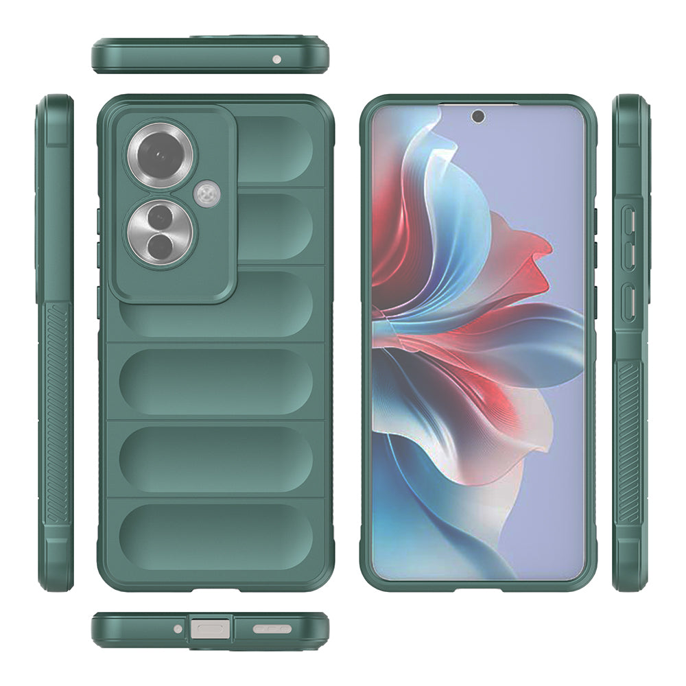 Oppo Reno 11F 5G Kılıf Esnek TPU Oyuklu Arka Yüzey Tasarımlı Zore Etnik Silikon Kapak