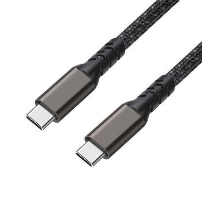 Qgeem 2.Jenerasyon Type-C to Type-C USB3.2 PD Data Kablosu 100W 20Gbps 4K@60Hz 0.2 Metre