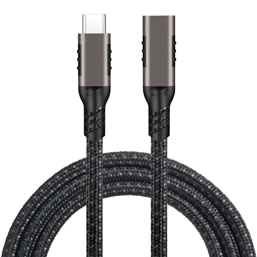 Qgeem Extension USB3.2 Type-C PD Uzatma Kablosu 100W 20Gbps 4K@60Hz 0.2 Metre