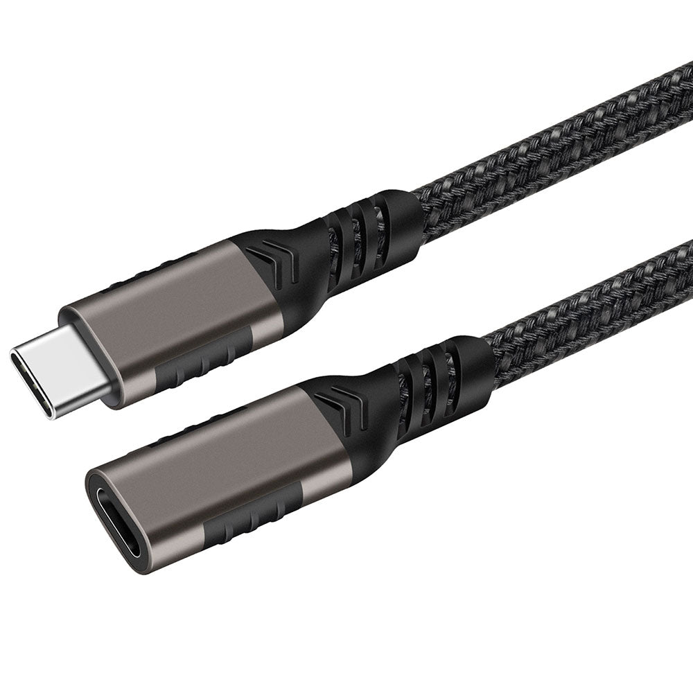 Qgeem Extension USB3.2 Type-C PD Uzatma Kablosu 100W 20Gbps 4K@60Hz 2 Metre