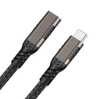 Qgeem Extension USB3.2 Type-C PD Uzatma Kablosu 100W 20Gbps 4K@60Hz 2 Metre