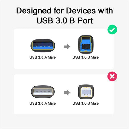 Qgeem QG-CVQ20 Usb Type-A To Usb Type-B Kablo 0.91M