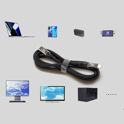 Qgeem QG01 Type-C to Type-C USB4 PD Data Kablosu 240W 40Gbps 8K@60Hz 1 Metre
