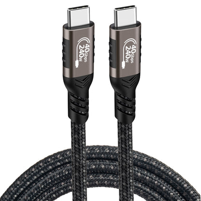 Qgeem QG01 Type-C to Type-C USB4 PD Data Kablosu 240W 40Gbps 8K@60Hz 1.2 Metre