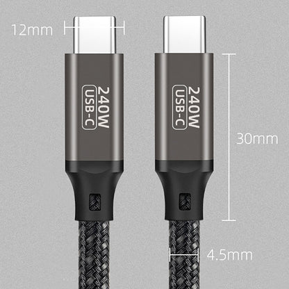 Qgeem QG02 Type-C to Type-C PD3.1 Data Kablosu 240W 480Mbps 1 Metre