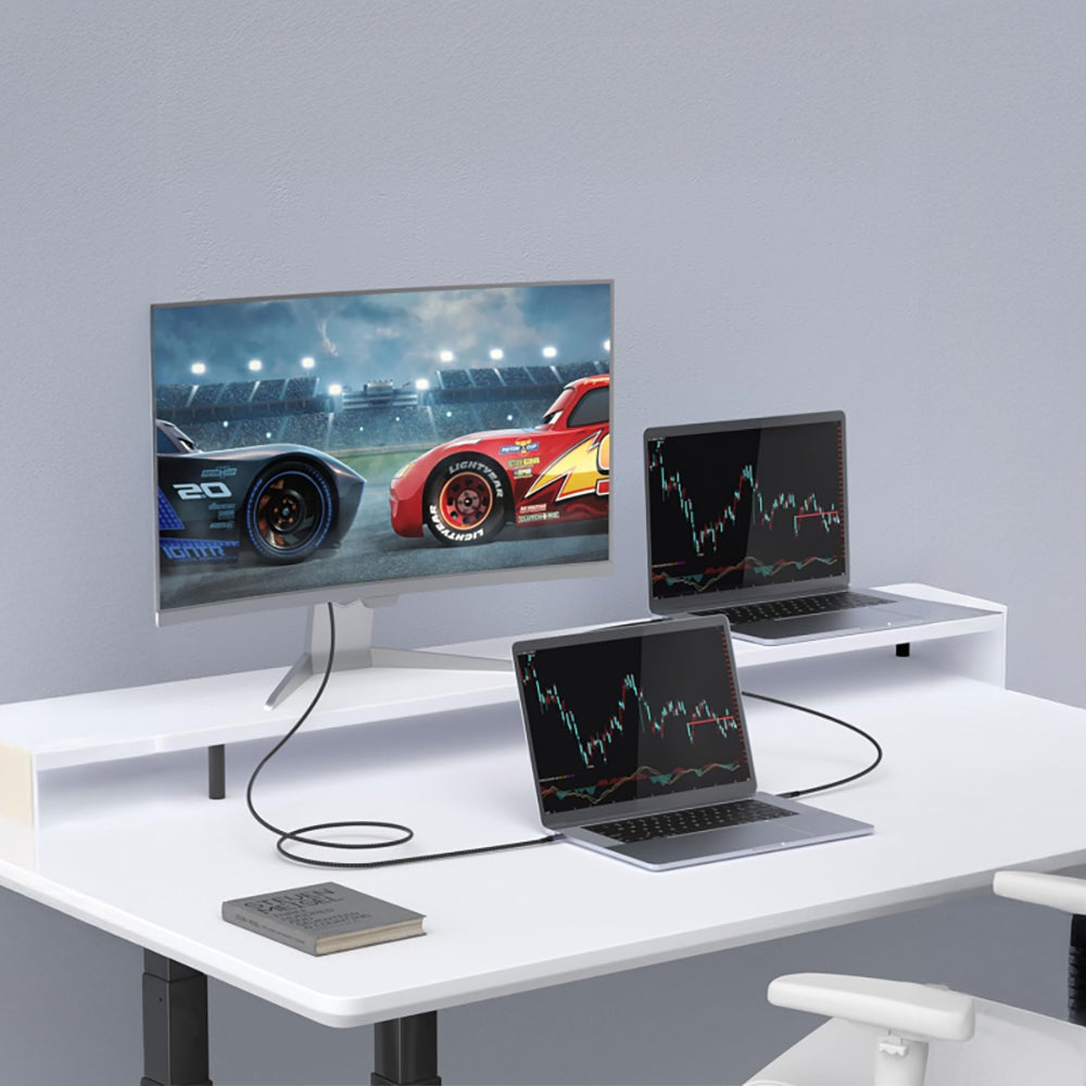 Qgeem QG03 Type-C to Type-C PD 40G 8K@60Hz Data Kablosu 240W 2M