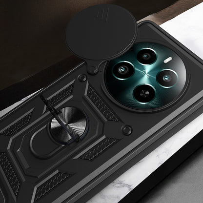 Realme 12 Plus Kılıf Magnetik Standlı Kamera Korumalı Zore Sürgülü Vega Kapak