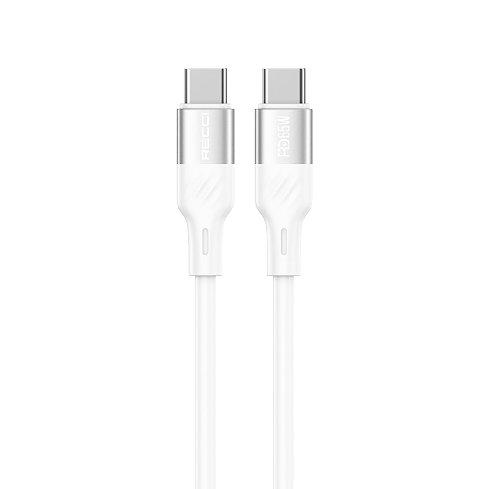 Recci RC85E GaN Teknolojili Hızlı Şarj Başlığı USB-A to Type-C PD 67W Kablolu Şarj Seti