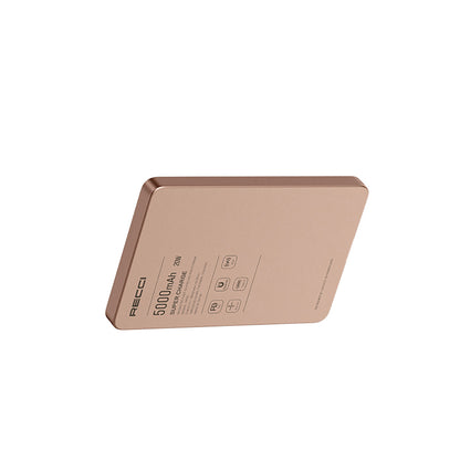 Recci RP33 PD 20W Ultra İnce Led Göstergeli Hızlı Şarj Özellikli Wireless Powerbank 15W 5000mAh