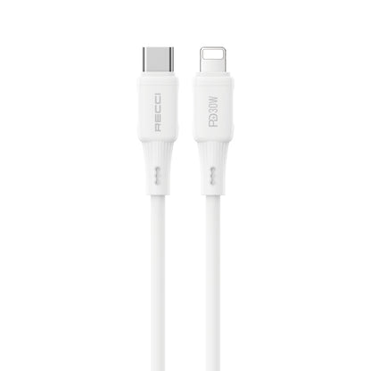 Recci RS52CL Type-C to Lightning PD Hızlı Şarj Özellikli Data ve Şarj Kablosu 30W 1M