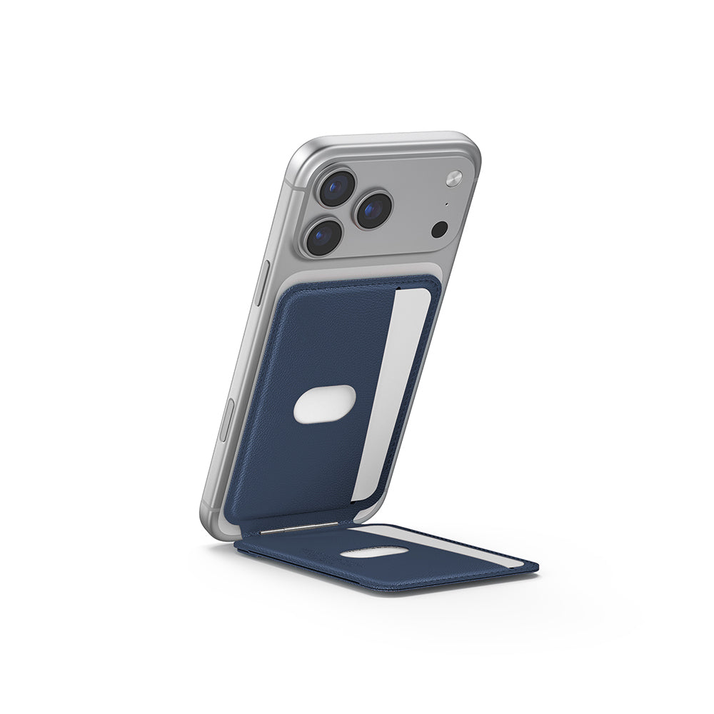 Skinarma Axis Serisi Foldable Stand Özellikli Deri Tasarımlı Kartlık