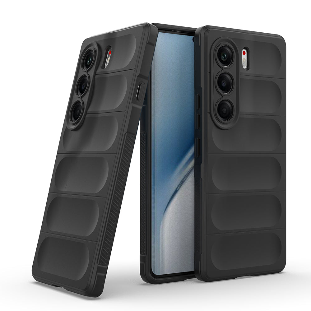 Tecno Camon 40 Pro Kılıf Esnek TPU Oyuklu Arka Yüzey Tasarımlı Zore Etnik Silikon Kapak
