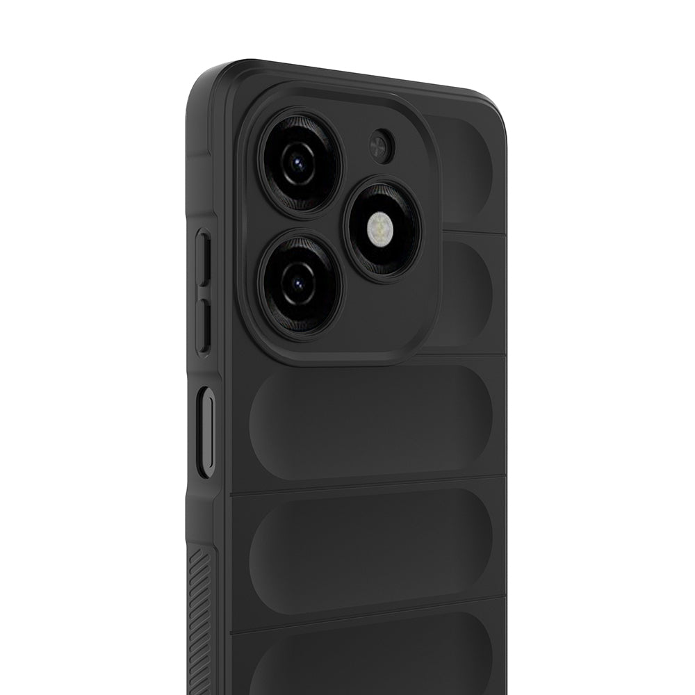 Tecno Spark 20 Kılıf Esnek TPU Oyuklu Arka Yüzey Tasarımlı Zore Etnik Silikon Kapak