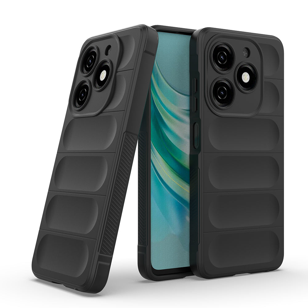 Tecno Spark 20 Kılıf Esnek TPU Oyuklu Arka Yüzey Tasarımlı Zore Etnik Silikon Kapak