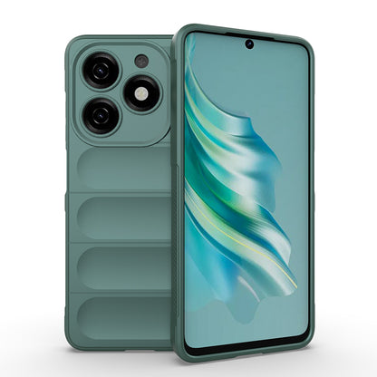 Tecno Spark 20 Kılıf Esnek TPU Oyuklu Arka Yüzey Tasarımlı Zore Etnik Silikon Kapak