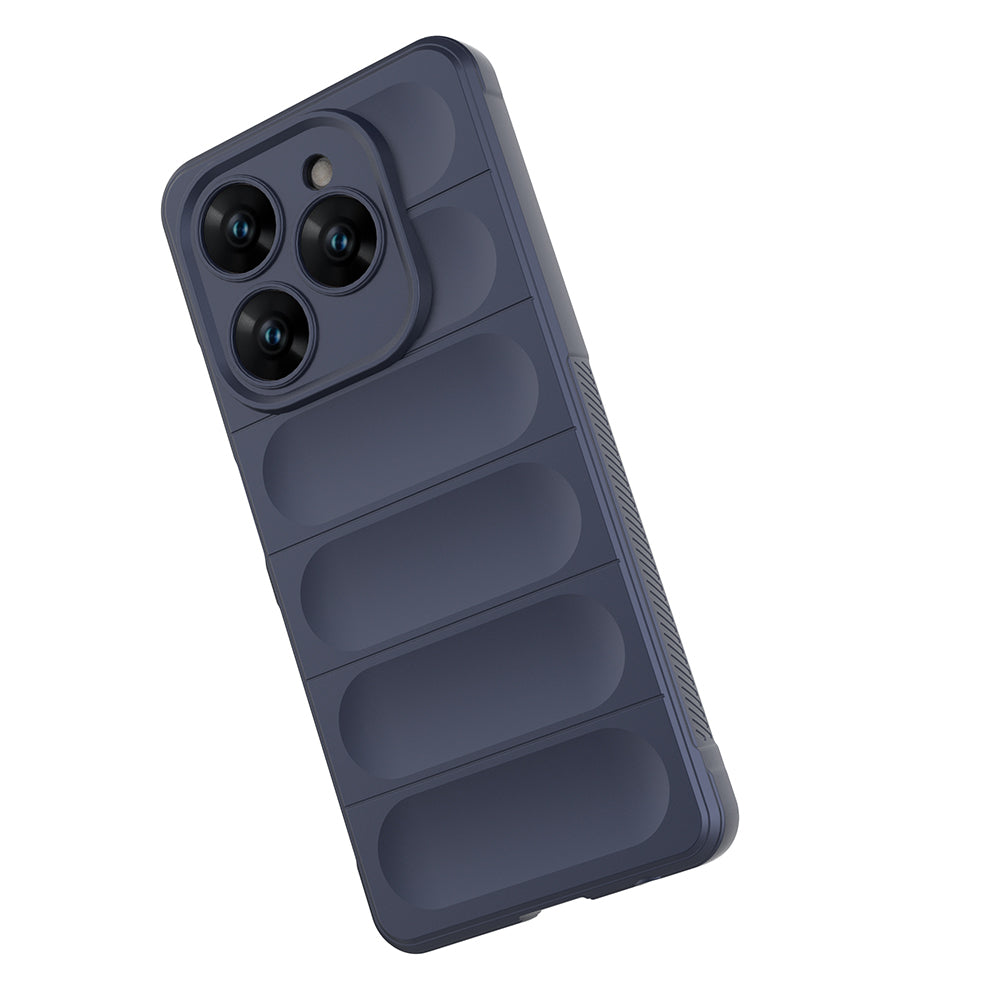 Tecno Spark 20 Pro 4G Kılıf Esnek TPU Oyuklu Arka Yüzey Tasarımlı Zore Etnik Silikon Kapak