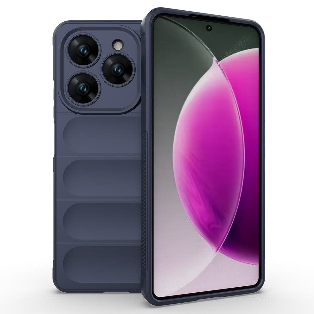 Tecno Spark 20 Pro 4G Kılıf Esnek TPU Oyuklu Arka Yüzey Tasarımlı Zore Etnik Silikon Kapak