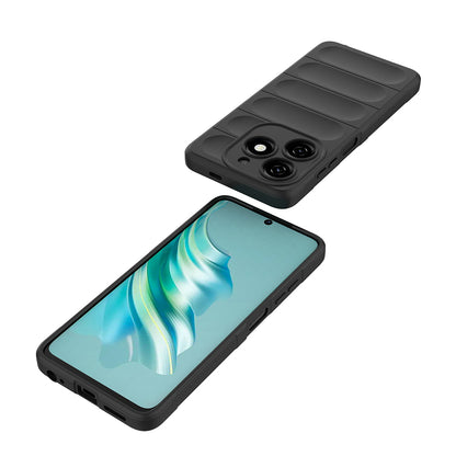 Tecno Spark 20C Kılıf Esnek TPU Oyuklu Arka Yüzey Tasarımlı Zore Etnik Silikon Kapak