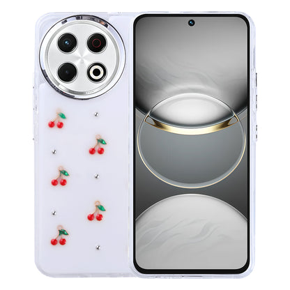 Tecno Spark 30 Pro Kılıf Airbag Tasarımlı Simli Şeffaf Zore Kutup Kapak