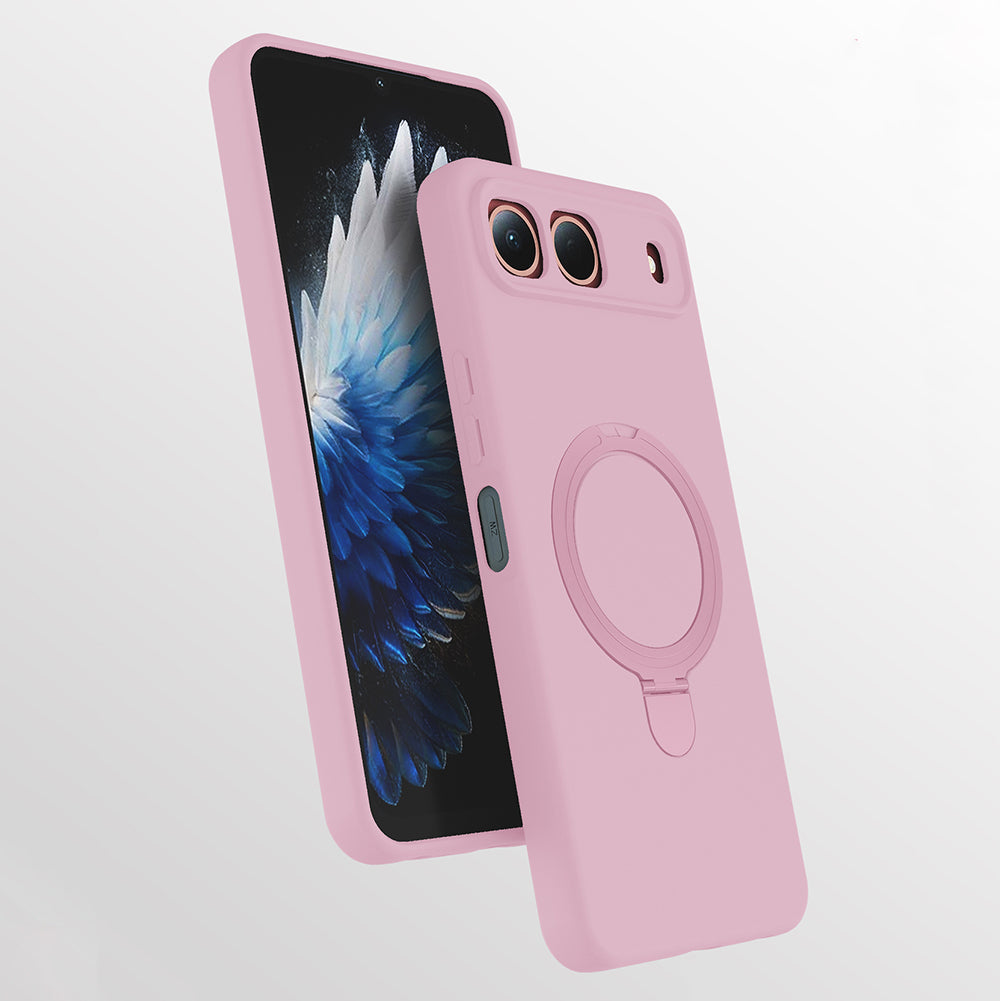 Tecno Spark 40 5G Kılıf M-safe Şarj Özellikli Standlı Zore Samara Kapak